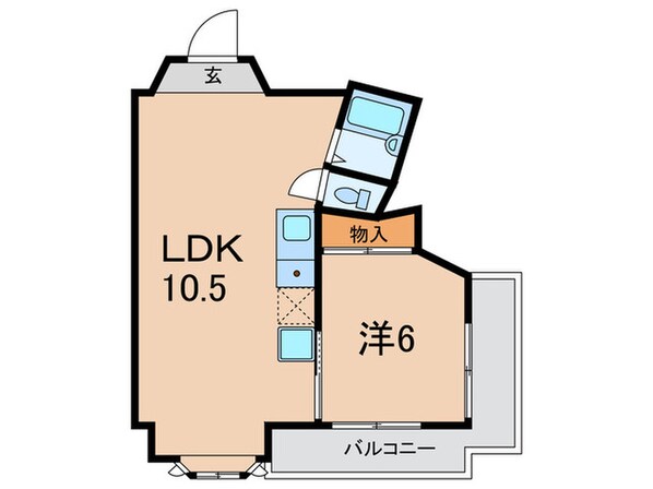 サンハイツ新田の物件間取画像